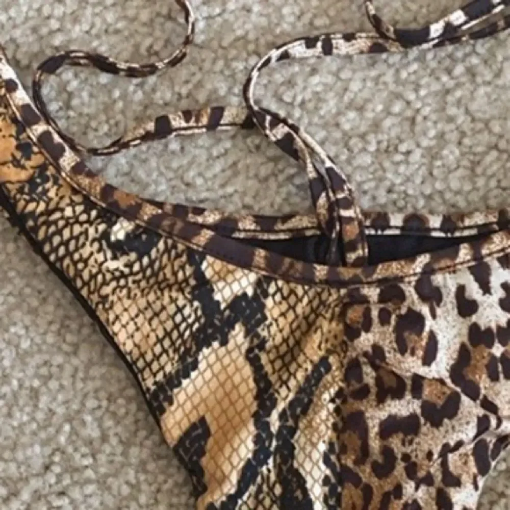 Leopard Print Bikini Bottoms Size L